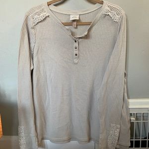 Knox Rose Waffle Long Sleeve